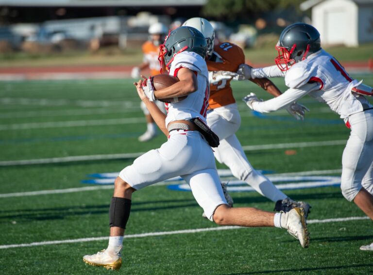 great action photo of high school football players