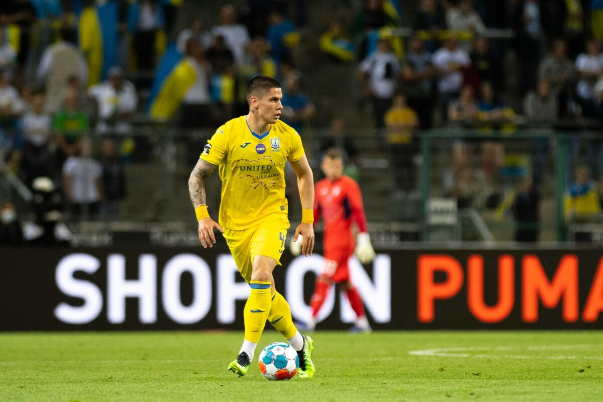 a football player during a football match